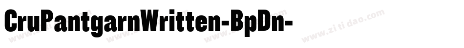 CruPantgarnWritten-BpDn字体转换