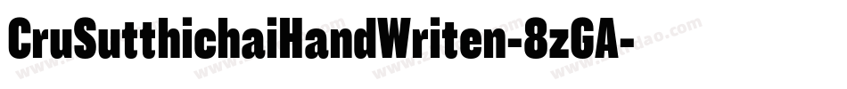 CruSutthichaiHandWriten-8zGA字体转换