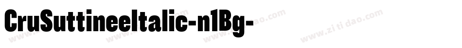 CruSuttineeItalic-n1Bg字体转换