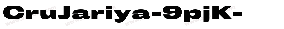 CruJariya-9pjK字体转换