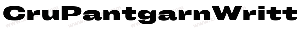CruPantgarnWritten-Pygr字体转换