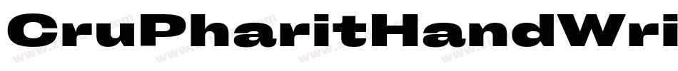 CruPharitHandWrittenV2Regular-Pyed字体转换
