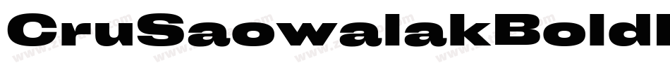 CruSaowalakBoldItalic-mn9m字体转换