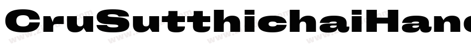 CruSutthichaiHandWriten-8zGA字体转换