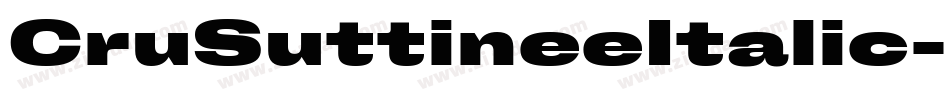 CruSuttineeItalic-n1Bg字体转换