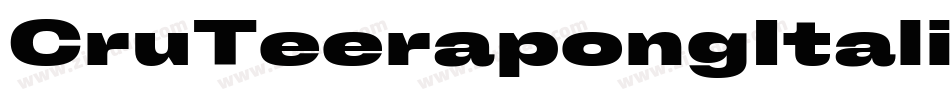 CruTeerapongItalic-agz5字体转换