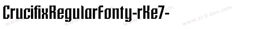 CrucifixRegularFonty-rKe7字体转换