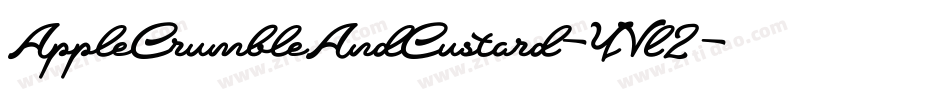 AppleCrumbleAndCustard-YVl2字体转换