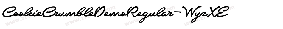 CookieCrumbleDemoRegular-WyzXE字体转换
