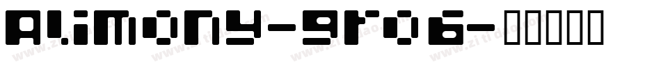 Alimony-gro6字体转换