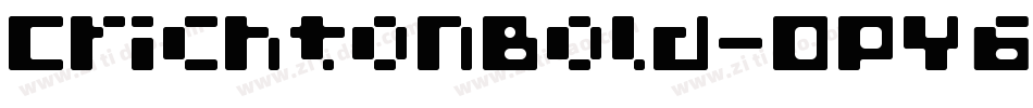 CrichtonBold-OPY6字体转换