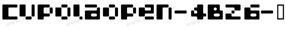 Cupolaopen-4BZ6字体转换