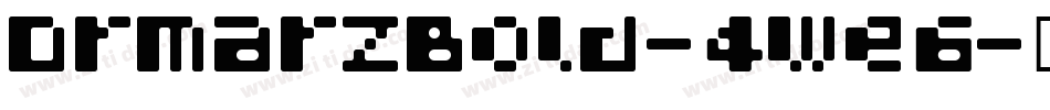 DrmarzBold-4we6字体转换