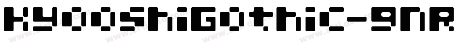 KyooshiGothic-gnR6字体转换