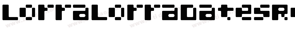 LorraLorraDatesRegular-VBM6字体转换