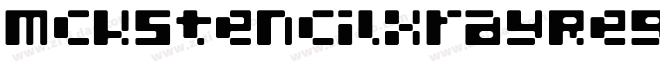 MckStencilXrayRegular-4XR6字体转换