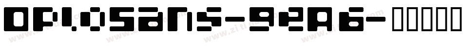 OploSans-geA6字体转换