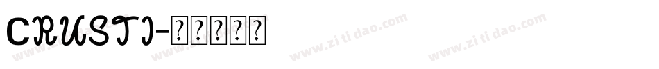 Crusti字体转换