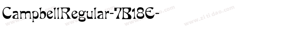 CampbellRegular-7B18E字体转换