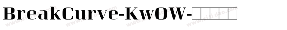 BreakCurve-KwOW字体转换