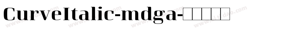 CurveItalic-mdga字体转换