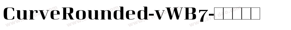 CurveRounded-vWB7字体转换