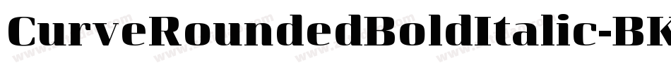 CurveRoundedBoldItalic-BKl3字体转换