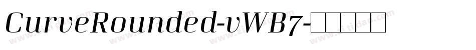 CurveRounded-vWB7字体转换