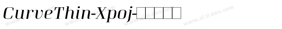 CurveThin-Xp0j字体转换