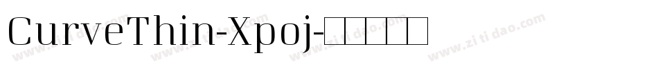 CurveThin-Xp0j字体转换
