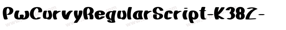 PwCurvyRegularScript-K38Z字体转换