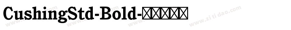 CushingStd-Bold字体转换