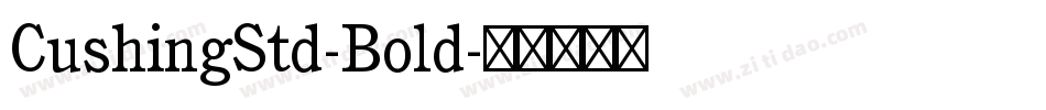 CushingStd-Bold字体转换