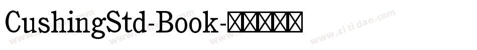 CushingStd-Book字体转换