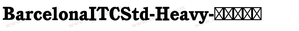 BarcelonaITCStd-Heavy字体转换