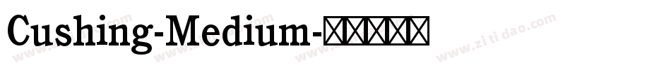 Cushing-Medium字体转换