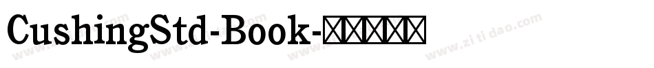 CushingStd-Book字体转换