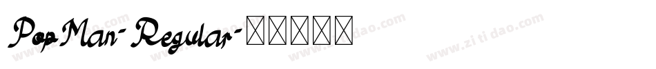 PopMan-Regular字体转换