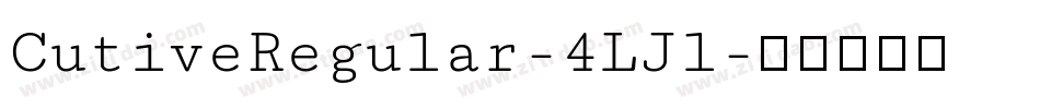 CutiveRegular-4LJl字体转换