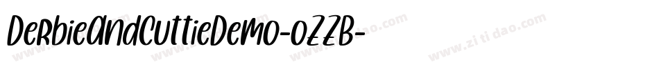 DerbieAndCuttieDemo-oZZB字体转换