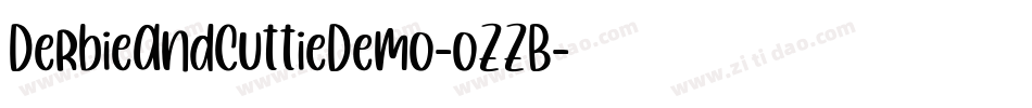 DerbieAndCuttieDemo-oZZB字体转换