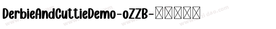 DerbieAndCuttieDemo-oZZB字体转换