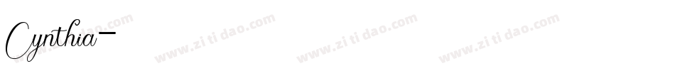 Cynthia字体转换