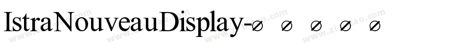 IstraNouveauDisplay字体转换