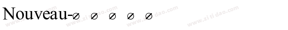 Nouveau字体转换