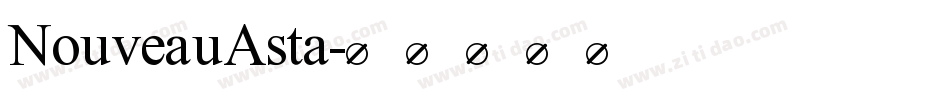 NouveauAsta字体转换