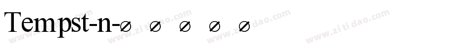 Tempst-n字体转换