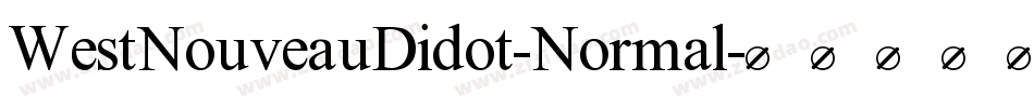 WestNouveauDidot-Normal字体转换