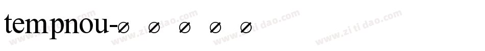 tempnou字体转换