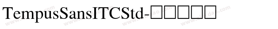 TempusSansITCStd字体转换